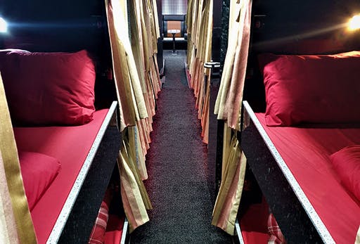 Megasleepers 14 berth sleeper bus for hire