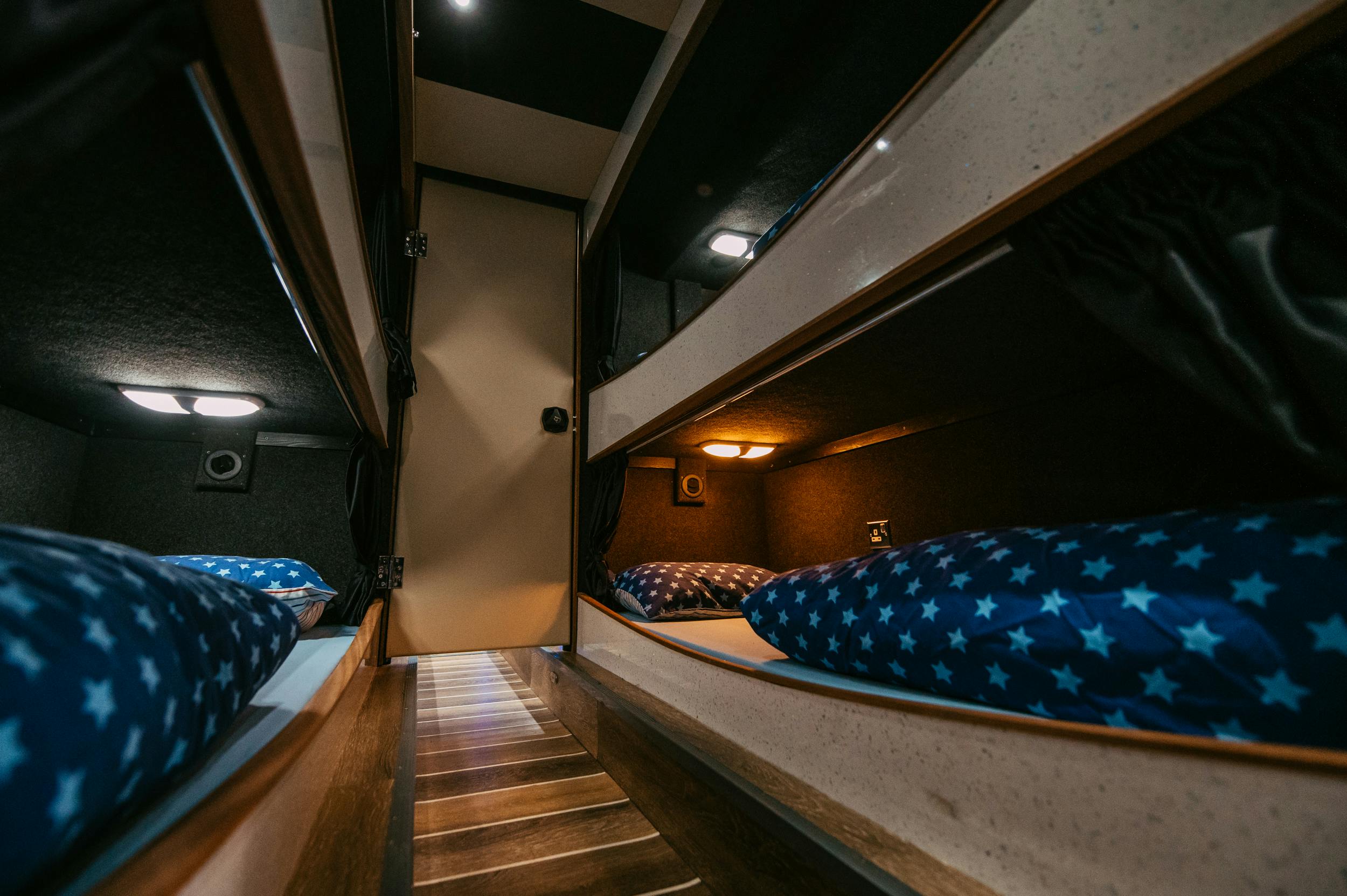 Megasleepers 10 berth sleeper bus for hire